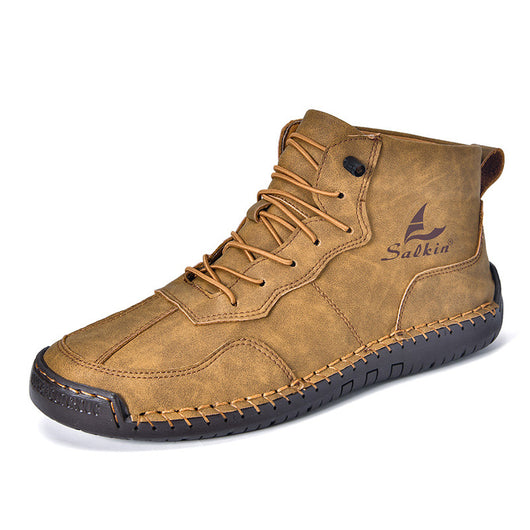 Botas Altas Retro de Cuero - Estilo Casual Urbano - Image 31