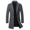 Men's Long Wool Coat - Elegance and Warmth