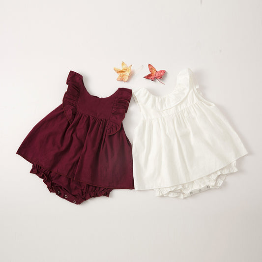 Falda Midi Voluminosa de Algodón Blanco