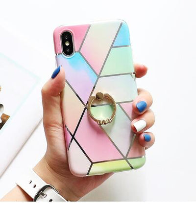 Funda de Silicona Marmolada Compatible con Apple - Image 10