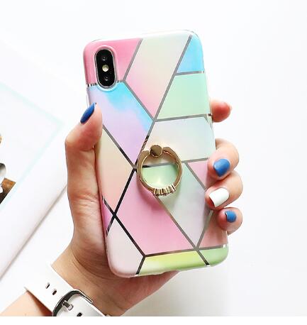 Funda de Silicona Marmolada Compatible con Apple - Image 10
