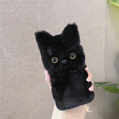 Funda para teléfono gato de peluche - Image 3