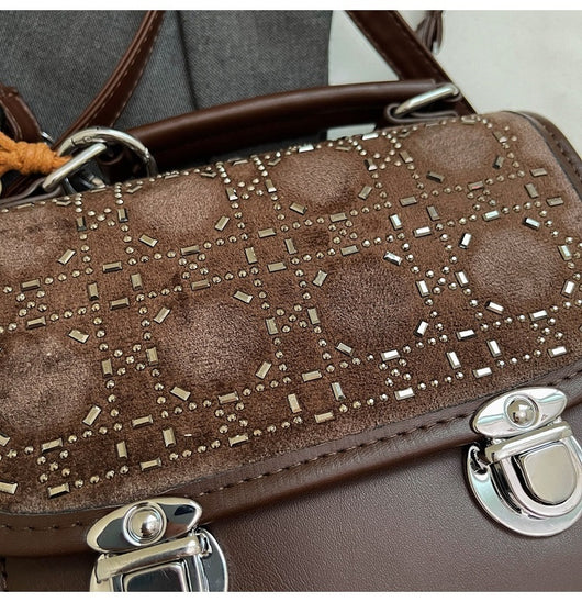 Bolsa Mensajera Cuadrada Texturizada para Mujer - Compacta y Versátil - Image 28