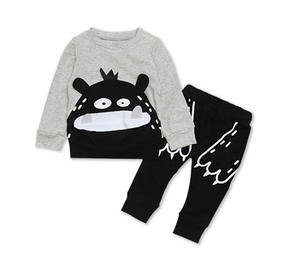Conjunto Infantil de Dos Piezas con Patrón Colorido - Top y Pantalón - Image 2