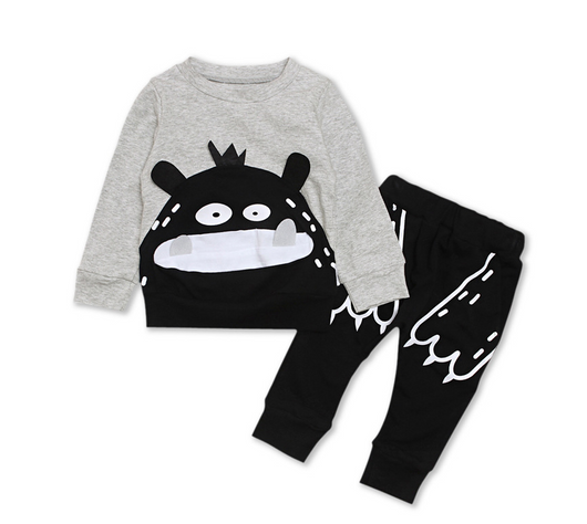 Conjunto Infantil de Dos Piezas con Patrón Colorido - Top y Pantalón - Image 2