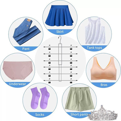 Organizador Invisible de Pantalones y Faldas - Perchero Multicapa Acero Inoxidable - Image 17