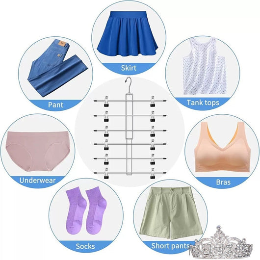 Organizador Invisible de Pantalones y Faldas - Perchero Multicapa Acero Inoxidable - Image 17