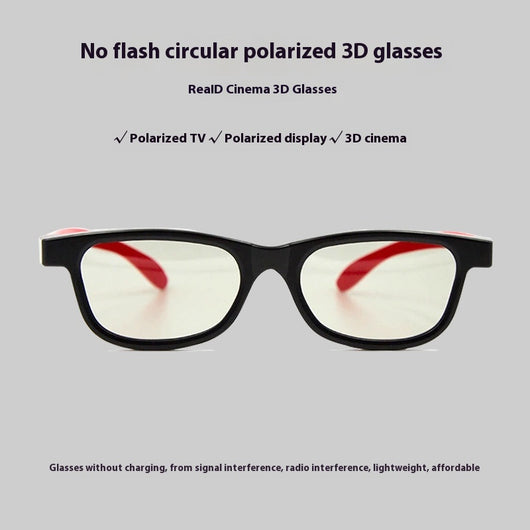 Gafas Estéreo 3D con Lentes Polarizadas Transparentes - Image 3