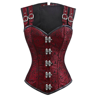 Cinturón Modelador Gothic Punk con Doble Hebilla de Acero