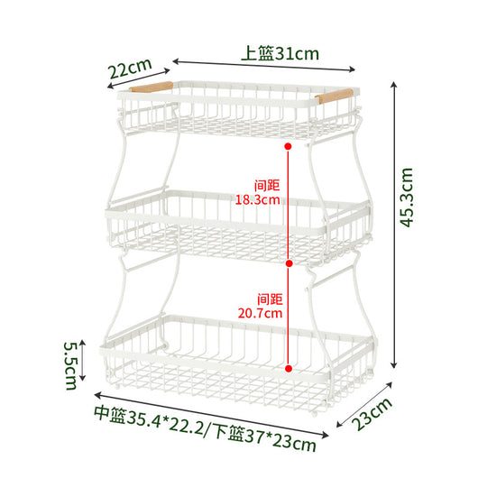 Canasta Organizadora de Dos Niveles para Frutas y Snacks - Image 10