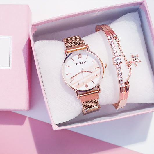 Reloj de Moda Retro con Diseño de Mármol para Mujer - Image 16