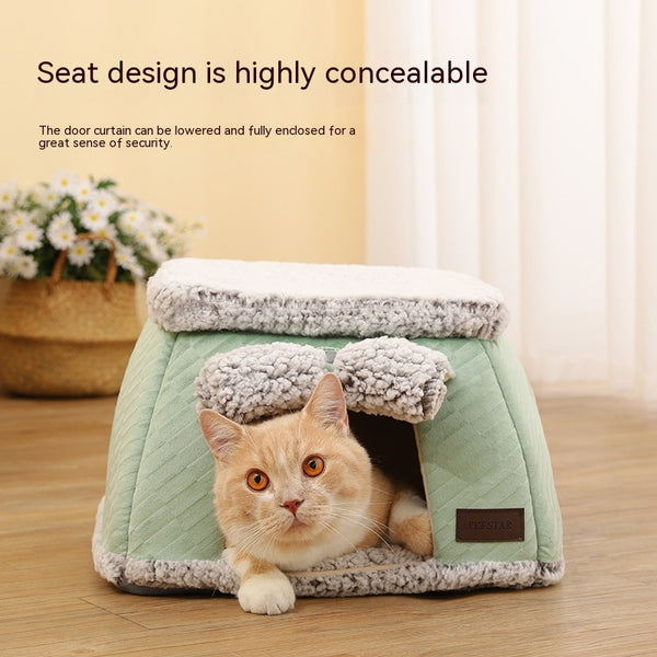 Cama Térmica Cerrada Autocalefactable para Mascotas