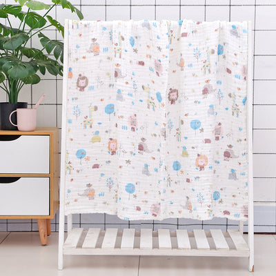Toalla de Baño para Bebé con Acolchado Seersucker de Seis Capas - Image 45