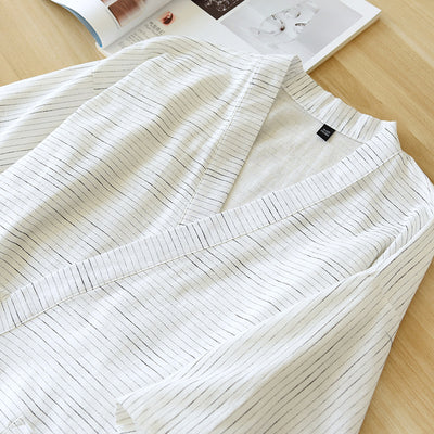 Pijama Kimono de Algodón para Hombre - Bata Ligera Tallas Grandes Verano - Image 21