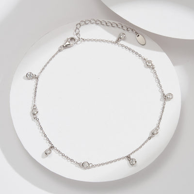Tobillera Elegante con Dije de Circonio - Diseño Minimalista - Image 19