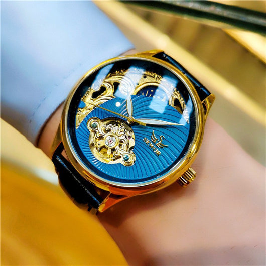 Reloj Automático para Hombre con Tourbillón Skeleton y Esfera Luminosa - Image 10