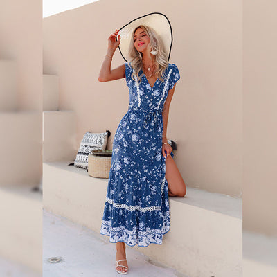 Falda Larga de Volantes con Estampado Floral - Estilo Verano - Image 7