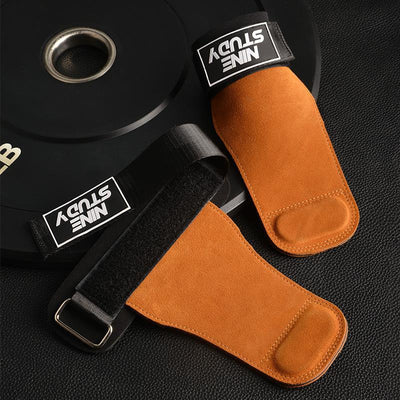 Guantes de Fitness con Soporte de Palma - Cuero Grueso de 3 Capas para Hombre y Mujer