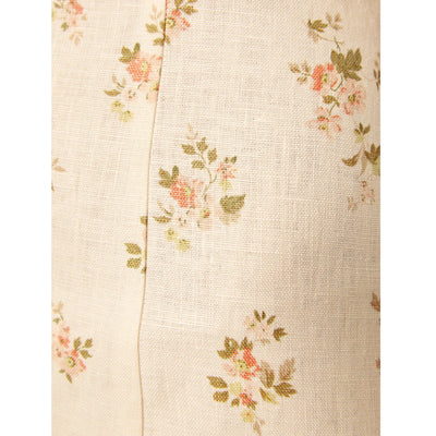 Vestido Lino Floral sin Mangas con Cintura Reductora - Image 13