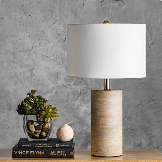 Lámpara Decorativa de Madera Maciza - Diseño Retro Minimalista