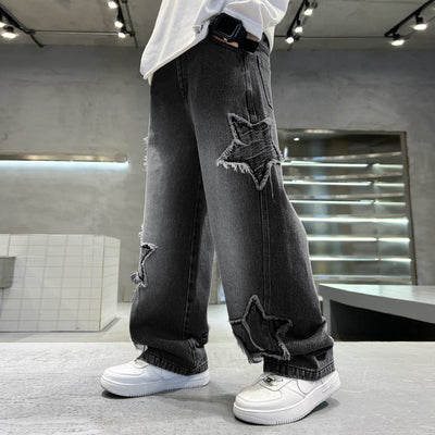 Pantalones Jeans Sueltos Estilo Pu Shuai para Niños - Diseño Trendy y Cómodo - Image 8