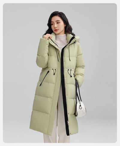 Abrigo Térmico Largo con Cintura Ajustable para Mujer - Chaqueta de Invierno Cálida - Image 9