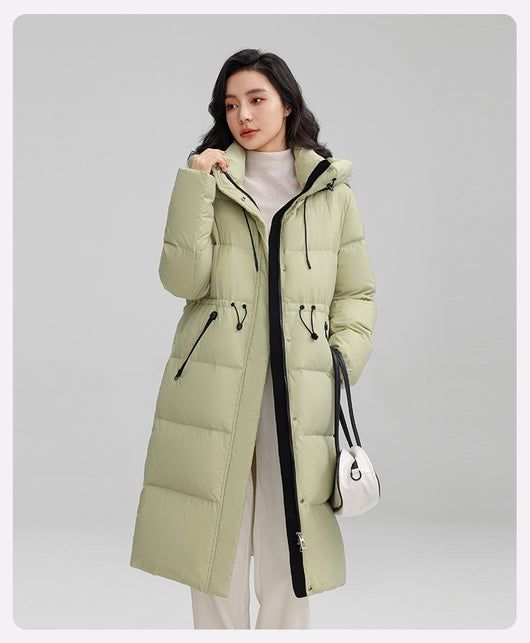 Abrigo Térmico Largo con Cintura Ajustable para Mujer - Chaqueta de Invierno Cálida - Image 9