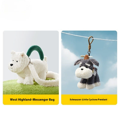 Llavero Peluche Perrito Schnauzer - Bolsa Decorativa Adorable - Image 5