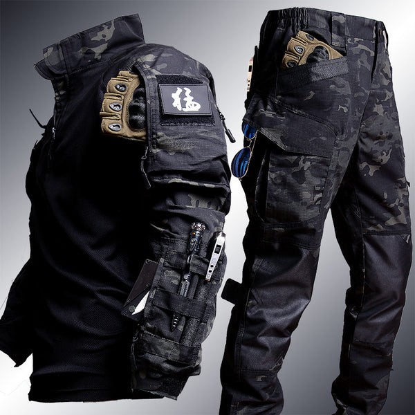 Camiseta Táctica Rana Manga Larga Camuflaje