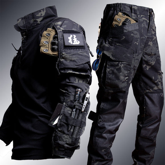 Camiseta Táctica Rana Manga Larga Camuflaje