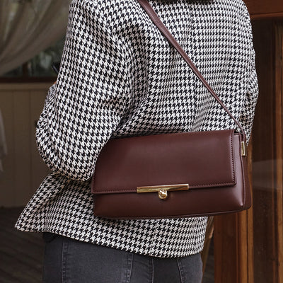 Bolso Mensajero Retro Francés - Elegancia Vintage en Cuero - Image 9