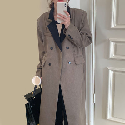 Blazer de Doble Botonadura con Solapa Contrastada - Image 8