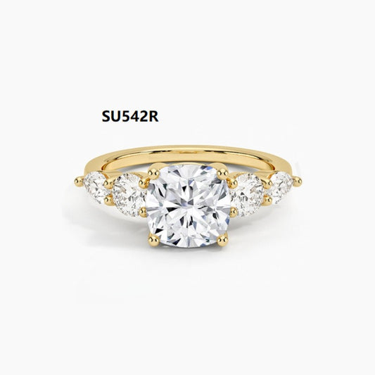 Anillo de Plata Esterlina 925 con Moissanita D de 1 Quilate - Lujo Accesible