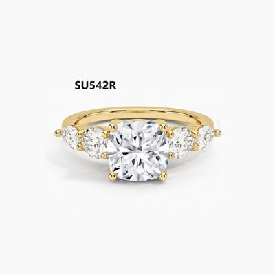 Anillo de Plata Esterlina 925 con Moissanita D de 1 Quilate - Lujo Accesible