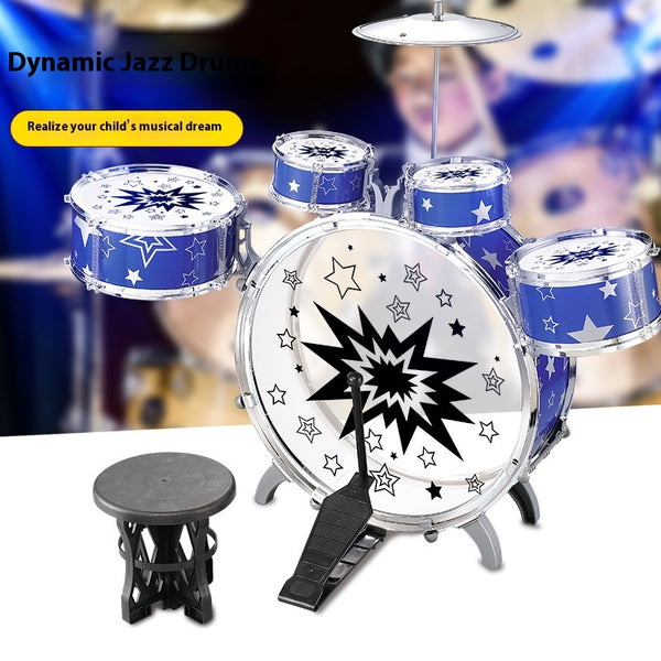 Kit de Batería Jazz Infantil - Instrumento Musical Educativo