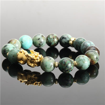 Pulsera de Valor Ojo de Tigre Amarillo 12mm con Aleación - Image 5