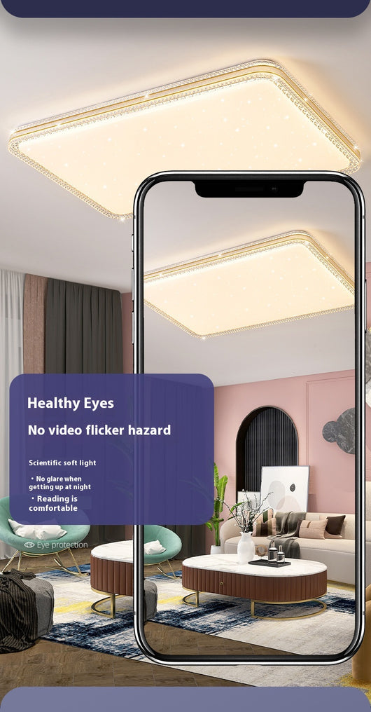 Lámpara de Techo LED Cuadrada de Acrílico para Sala de Estar - Image 8