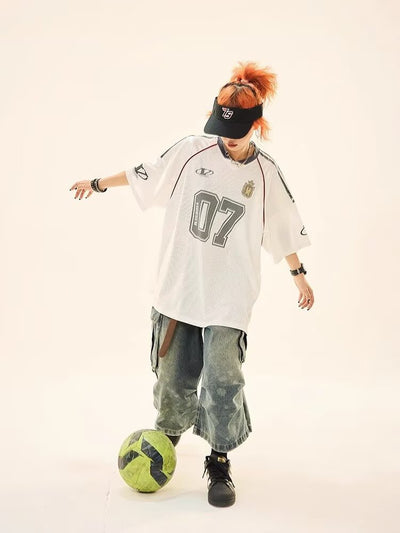 Polo Deportivo Mesh Estilo Universitario para Verano - Image 17