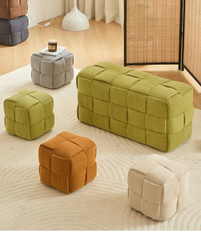 Sofá de Influencer para Sala de Estar con Reposapiés de Madera Maciza - Image 12