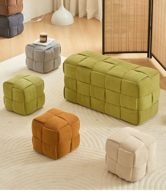 Sofá de Influencer para Sala de Estar con Reposapiés de Madera Maciza - Image 12