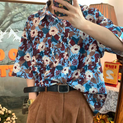 Camisa Retro Estilo Hawaiano Unisex con Estampado Tropical - Image 7