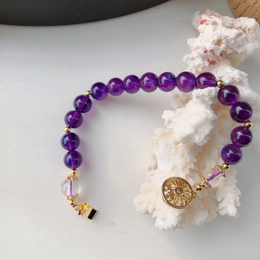 Pulsera de Amatista Natural con Diseño Minimalista e Independiente - Image 8