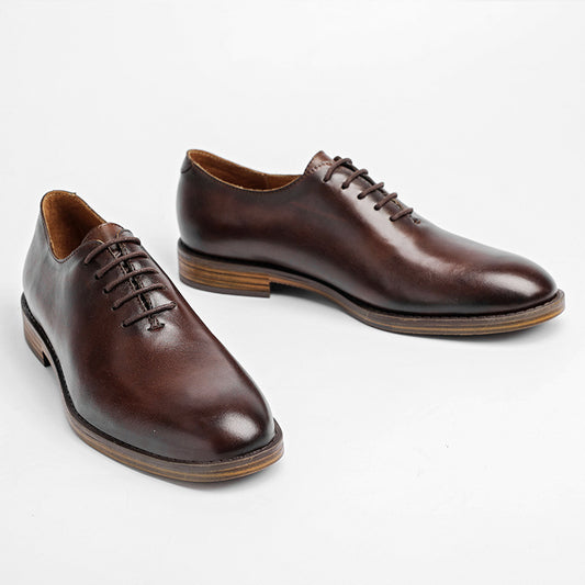 Zapatos de Negocios Estilo Británico Retro Pulido Baja Caña