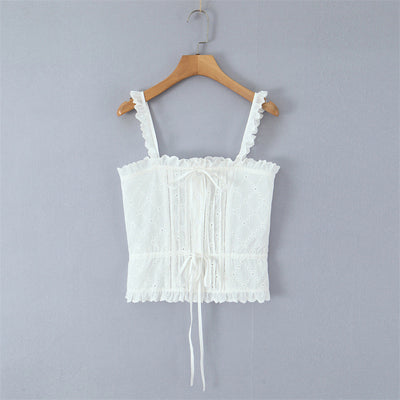 Conjunto de Blusa sin Mangas Bordada y Culotte de Algodón - Image 19