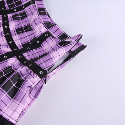 Falda Plisada con Estampado Lattice - Image 15