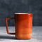 Taza de Agua Artesanal de Cerámica con Asa - Gran Capacidad Cuadrada