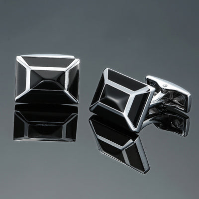 Gemelos Vintage con Patrón Esmaltado - Colección Cube Artesanal - Image 18