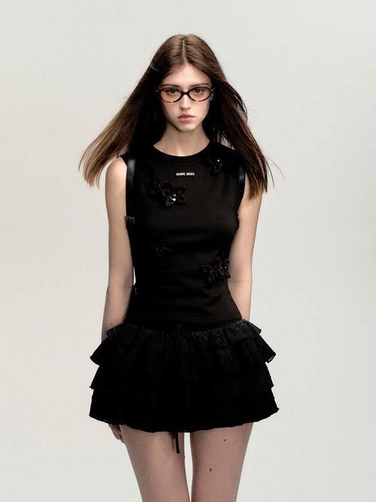 Falda Blanca Primavera con Bordados Hipster - Image 5