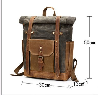 Bolsa Vintage de Cuero y Lona para Laptop - Estilo Profesional - Image 8