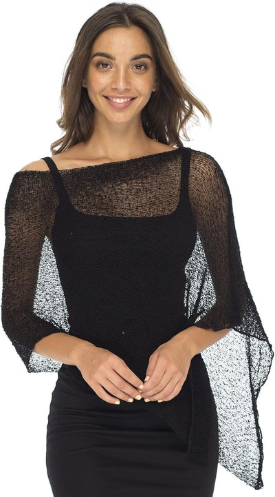 Blusa Tejida de Protección Solar con Capa Irregular para Mujer - Image 23